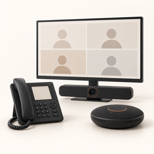 Illustration de la famille Téléphonie et visioconférence.