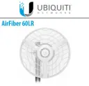 Ubiquiti UISP airFiber 60 Long‑Range (AF60‑LR) — Radio 60 GHz longue portée pour liens PtP (et client PtMP selon config), avec antenne dish intégrée et Bluetooth + GPS 
