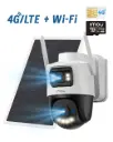 Imou AOV Dual — Caméra extérieure solaire 10MP (5MP+5MP) Wi‑Fi 2.4 GHz + 4G LTE, PT + double objectif, enregistrement AOV (Always‑On Video) 