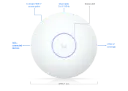 Ubiquiti UniFi U7 Long‑Range (U7‑LR) — Point d’accès Wi‑Fi 7 plafond/mur, 2.5 GbE, portée renforcée, 5 spatial streams